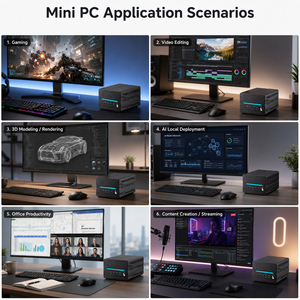 Mini PC <span class=keywords><strong>I7</strong></span>-14700F RTX 5060 <span class=keywords><strong>Ti</strong></span> 16GB RTX con Windows 10, DDR5 64GB, SSD PCIe 4.0 de 2TB para Uso Comercial con Múltiples Pantallas - Product Image 3
