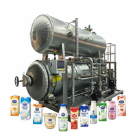 Nouvelle machine de pasteurisation automatique à immersion pour bouteilles de lait et de yaourt, en acier inoxydable 304, pour la transformation laitière