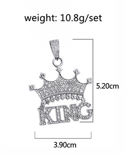 Nuevo Collar con Colgante <span class=keywords><strong>de</strong></span> Corona <span class=keywords><strong>de</strong></span> Rey a la Moda con Cadena <span class=keywords><strong>de</strong></span> Cuerda, Chapado en <span class=keywords><strong>Oro</strong></span>, Estilo Hip Hop, para Uso Diario <span class=keywords><strong>de</strong></span> Hombres y Mujeres - Product Image 6
