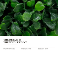 Arbre topiaire en buis artificiel | Plante en pot de feuilles de Milan à triple boule | Faux verdure décorative pour la maison et le jardin