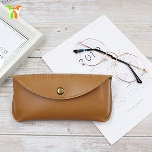 Estuche de cuero suave para gafas, funda protectora para gafas de sol, estuche de cuero PU resistente a la presión, bolsa de almacenamiento para gafas de sol - Product Image 4