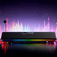 Vente directe usine – Nouvelle barre de son au design moderne pour ordinateur domestique, audio sans fil, microphone de jeu de bureau, haut-parleur stéréo USB RGB avec basses puissantes