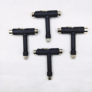 Clé à douille en T personnalisée pour la modification de scooters et de skateboards DZGJ001, poignée noire avec extrémités métalliques - Product Image 5