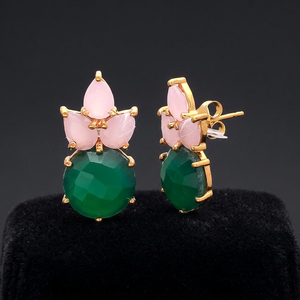 New Arrival Small Gold Plated <b>Emerald</b>-Cut Geometric Drop Earrings Ethnic Style Wedding & Party <b>Jewelry</b> - Product Image 2