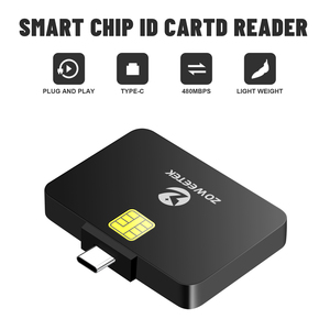 ZOWEETEK USB C Mobile Card <strong>Reader</strong> Writer <strong>Universal</strong> ISO 7816 ATM SIM <strong>Chip</strong> <strong>Reader</strong> for Phones CAC <strong>Universal</strong> ID Card <strong>Readers</strong> - Product Image 2