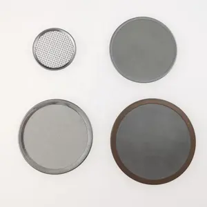 Disques filtrants en treillis métallique en acier inoxydable à bords bordés circulaires
