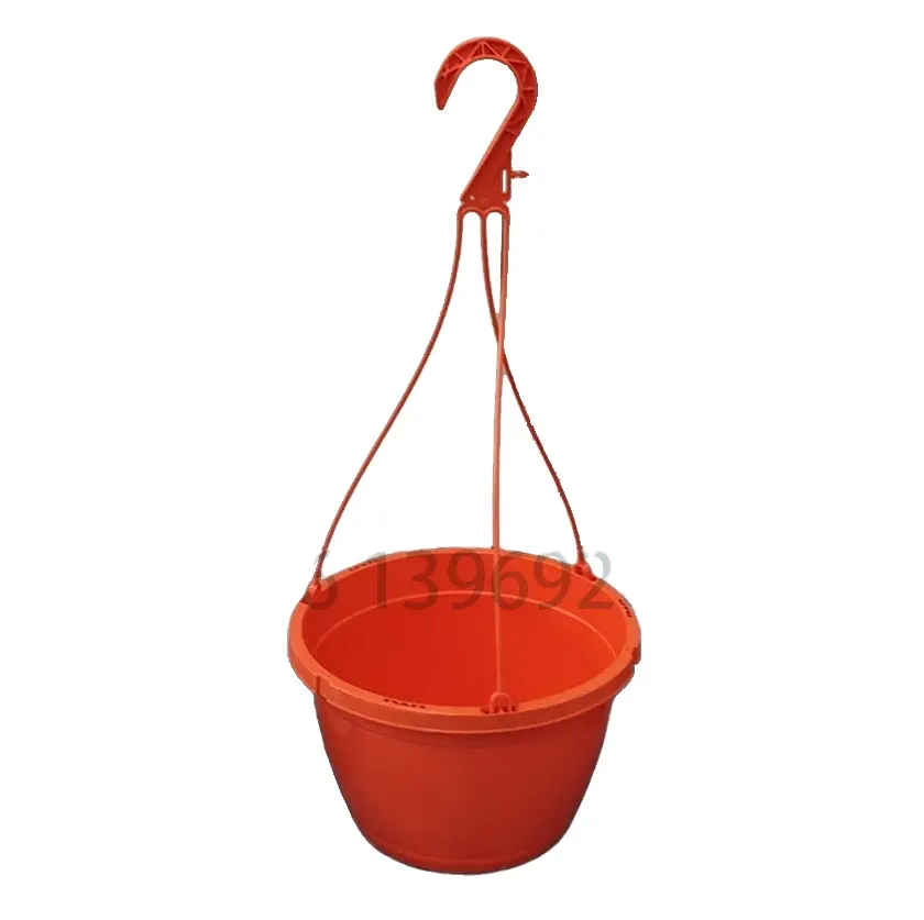 Pot de fleurs en plastique suspendu, pots de fleurs en plastique de balcon, pots de fleurs décoratifs