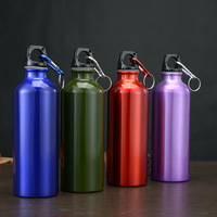 Bouteille d'eau de sport et de montagne vierge et légère de 500 ml, gourde sportive avec logo/design graphique personnalisable