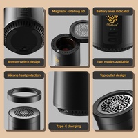 Brûleur d'encens électronique intelligent pour Bakhoor, cadeau musulman, sans charbon, sûr, rechargeable 2000 mAh, diffuseur d'Oud électrique portable