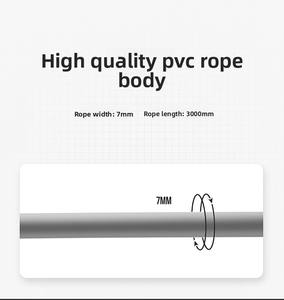 Corde à sauter en PVC BN, corde à sauter de fitness réglable, corde à sauter avec logo personnalisé, poignée de vitesse - Product Image 3