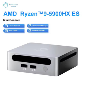 Genmachine AMD R9คอมพิวเตอร์เดสก์ท็อปเล่นเกม5900HX 2.5G LAN HD DP Type-C กระเป๋าสำนักงาน WiFi6มินิพีซี - Product Image 3
