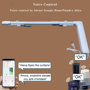 Best-Selling Electric <strong>Curtain</strong> <strong>Motor</strong> Kit Smart Voice-Controlled DIY Metal <strong>Curtain</strong> Poles for Bedroom Living Room - Product Image 2