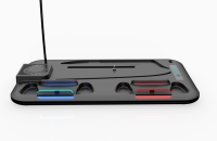 Support et station de refroidissement pour PS5 Slim avec station de charge pour manettes LED pour accessoires PlayStation 5 Slim