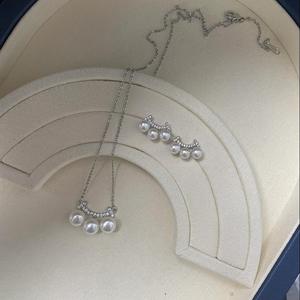 สร้อยคอเงินแท้ S925 ประดับเพชรทรงโบว์ สไตล์ญี่ปุ่น-เกาหลี ยอดนิยมในโซเชียล สร้อยคอประดับกระดูกไหปลาร้า ชุดเครื่องประดับคุณภาพ - Product Image 2