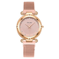 Montre Femme Tendance à Quartz, Sertie de Diamants, Boîtier Métallique, Bracelet Acrylique 30mm – Modèle « Lazy Person » – Meilleure Vente à l'Export