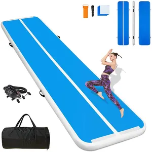 Colchoneta de pista de aire inflable para gimnasia, estera de pista de aire para Fitness, Yoga, Taekwondo, nuevo diseño, 3m/4m/5m