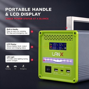 Camping al aire libre senderismo pesca portátil LiFePO4 300W 400W 600W generador Solar sistema de almacenamiento de energía estación de energía Solar - Product Image 2