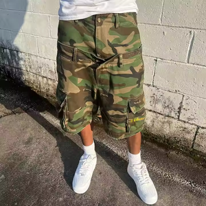 กางเกงขาสั้นผู้ชายลายพรางสไตล์วินเทจหลายกระเป๋าทรงแบ็กกี้เอวสองชั้นดีไซน์ใหม่ออกแบบได้ตามต้องการฤดูร้อน - Product Image 3