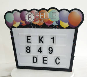 Precio de fábrica personalizado recargable LED VIP Glorifier Display Modern Marquee Message Box Letter Board para Night Club Party Bottle - Product Image 3