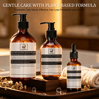 Kit de Soins Capillaires Nourrissants Anti-Chute : Shampoing et Sérum pour Renforcer les Racines, Réduire la Chute et Réparer les Cheveux – Formule Végétalienne à Base de Plantes