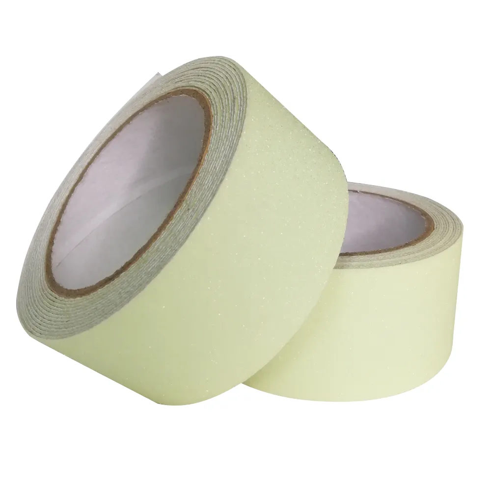 Free Sample Emery Based Anti-Slip Tape Highly Waterproof Luminous Tape Without Residue Glowing in the Dark Tape