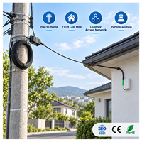 Câble de branchement fibre optique aérien FTTH SC UPC pré-connecté GJYXCH 1 ou 2 fibres G657A1 pour installation poteau-résidence