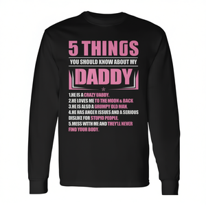 5 cosas que deberías saber sobre la camiseta de manga larga My Daddy para niños - Product Image 2