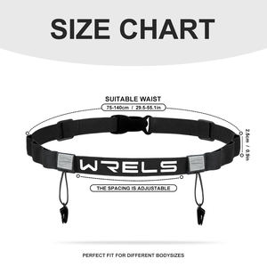 WRELS Wholesale Sport <strong>Race</strong> Number <strong>Belt</strong> Marathon Running <strong>Belt</strong> Reflective Triathlon Number <strong>Belt</strong> Adjustable Triathlon <strong>Race</strong> <strong>Belt</strong> - Product Image 6