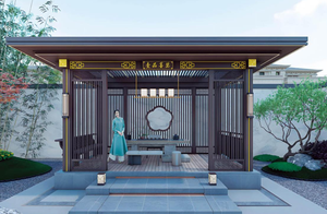 Pérgola de Alumínio Impermeável para Exterior com Sistemas de Telhado em Grande Quantidade para Uso na Temporada de Verão, Estrutura Metálica Durável - Product Image 6