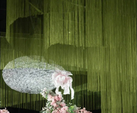 Rideau à franges pliable et portable personnalisé décoration murale de scène de fête arc de photographie toile de fond de mariage pour les événements de mariage