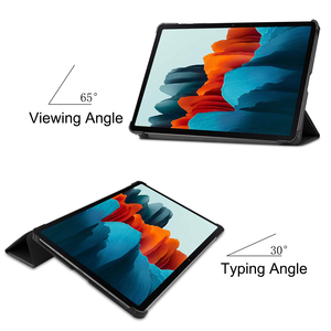 Sveglia la funzione con il basamento tablet DELL'UNITÀ di ELABORAZIONE di caso della copertura del Cuoio per la galassia tab <span class=keywords><strong>s7</strong></span> per samsung <span class=keywords><strong>galaxy</strong></span> - Product Image 3
