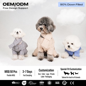 Abrigo de Plumón para Perro, 3 en 1, Reversible, 90% Plumón de Pato Blanco, Tallas XXS-XL, Invierno, Logotipo Personalizado, OEM, ODM - Product Image 1