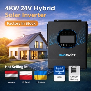 4kw <b>24V</b> Off Grid MPPT Hybrid Solar High Frequency Lithium <b>Battery</b> for Hybrid Solar System SYB 4kw Hybrid Solar Inverter Single P - Product Image 4