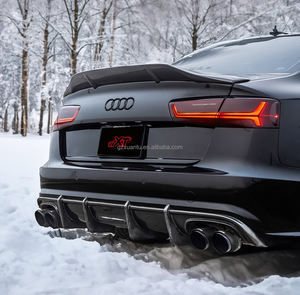 ชุดบอดี้สูทคาร์บอนไฟเบอร์12-18 C7 C7.5สไตล์ R สำหรับรถ Audi A6 S6รถเก๋งด้านหลังสปอยเลอร์ - Product Image 4