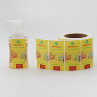 Papier adhésif OEM personnalisé rond finition mate autocollants imperméables pour bouteille de boisson en verre