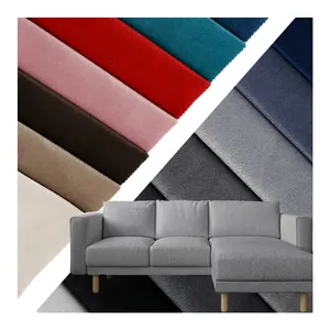 Muestra gratis Venta directa de fábrica Holanda terciopelo al por mayor superpoly 100% poliéster para sofá y tapicería - Product Image 1