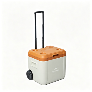 Insulated box, refrigerated box, car ice cooler, cold storage and fresh-keeping box, outdoor <b>camping</b> portable <b>trolley</b> case - Product Image 3
