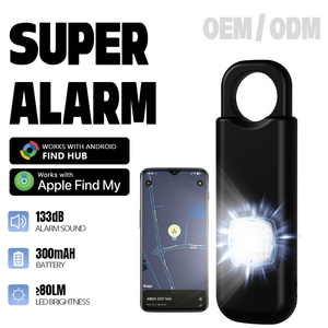 Alarme de suivi double système la plus récente 2026 : Compatible avec Apple Find My et Google Find My Device, Sirène personnelle portable d'urgence SOS - Product Image 1
