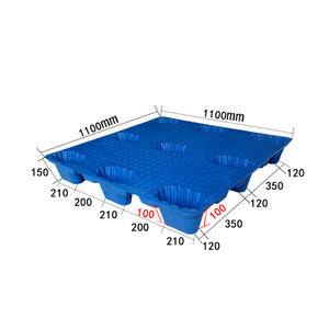 מפעל 1100 ישיר כבד * 1100*150 מ "מ מכה דפוס hdpe תשעה כפות יורים מפלסלים אירו 4-דרך כניסה stackable פלסטיק מגש אחסון - Product Image 3