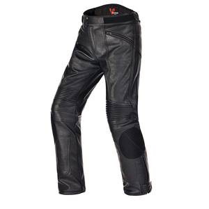 Pantalons de moto pour homme Duhan, en daim neuf, imperméables et coupe-vent, en cuir PU épais, décontractés, amples et adaptés - Product Image 5