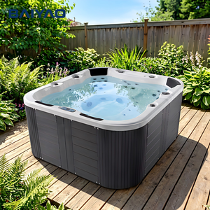 Spa <span class=keywords><strong>Jacuzzi</strong></span> extérieur en acrylique pour 4 personnes <span class=keywords><strong>avec</strong></span> jets de massage, fabrication OEM/ODM 2026 - Product Image 1
