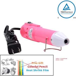 <span class=keywords><strong>Mini</strong></span> Pistola de Calor DIY Ferramenta de Calor Portátil Plugue Europeu 220V Pistola de Ar Quente Branca - Product Image 4