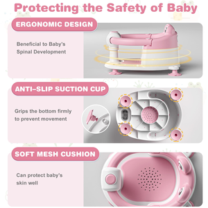 Siège de bain bébé à ventouses avec dossier robuste et durable, garantie commerciale - Product Image 4