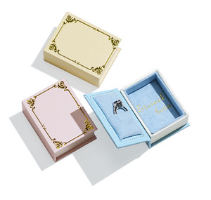 Sáng tạo Retro Cuốn Sách Nhỏ hình Flip-Top Mini Vòng trang sức Hộp bao bì với đóng cửa từ - Product Image 5