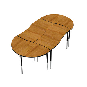 Hiện Đại Trung Quốc sản xuất chất lượng cao đồ nội thất trường học sinh viên Chiều cao có thể điều chỉnh Ăn Uống & khách sạn sử dụng hoạt động Bàn Ghế bộ - Product Image 5