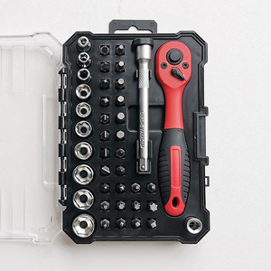 41 Piece Chrome Vanadium Steel Ratchet Wrench Set Metric Plastic Coated Handle Home Auto Repair Tools - Product Image 3