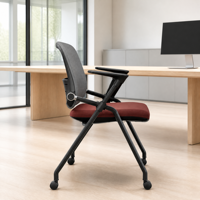Chaise de bureau ergonomique en acier durable de haute qualité, idéale pour les salles de formation scolaires et les bureaux