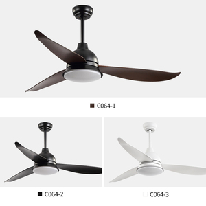 C142พัดลมเพดาน56นิ้วพร้อมชุดไฟพัดลม ABS 3ใบพัดพร้อมรีโมทคอนโทรล - Product Image 2