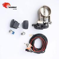Kit Kabel Harness Katup Kontrol Knalpot Elektrik Universal dengan Sakelar Tombol Tekan Rocker 12V Plug and Play