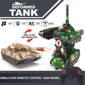 BGL gran oferta niños transformando <span class=keywords><strong>Robot</strong></span> juguetes Control remoto tanque militar Juguetes Coche de deformación eléctrica - Product Image 6